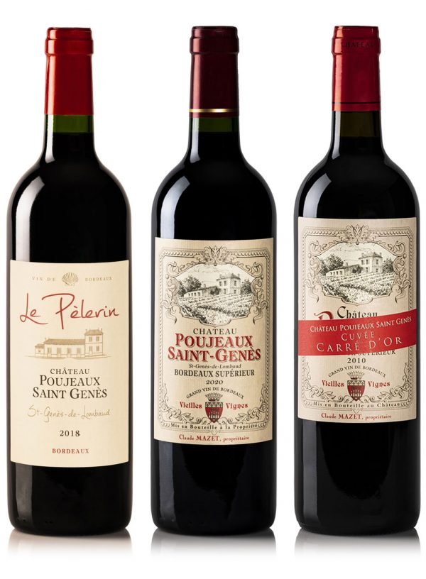 Coffret de 3 vins trilogie Poujeaux Saint Genès